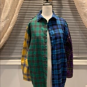 Beautiful Fashion Nova Flannel. Multi Colors . Size Large